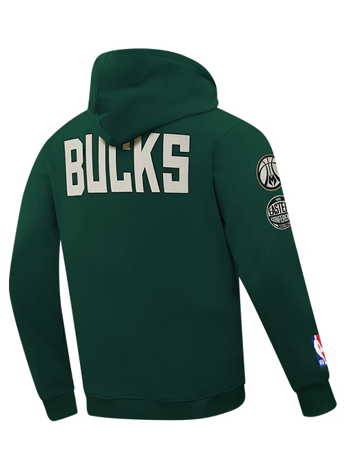 Pro Standard Modern Original Green Milwaukee Bucks Hooded Sweatshirt - Image 4
