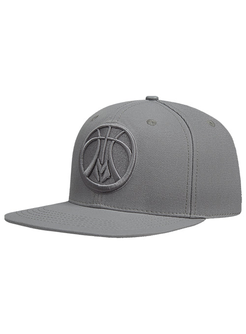 Pro Standard Neutral Grey Wool Milwaukee Bucks Snapback Hat