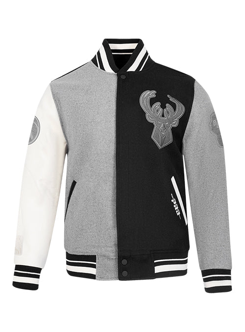 Pro Standard Reverse Terry Milwaukee Bucks Varsity Wool Jacket