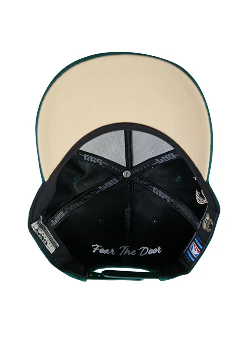 Pro Standard Script Milwaukee Bucks Wool Snapback Hat - Image 5
