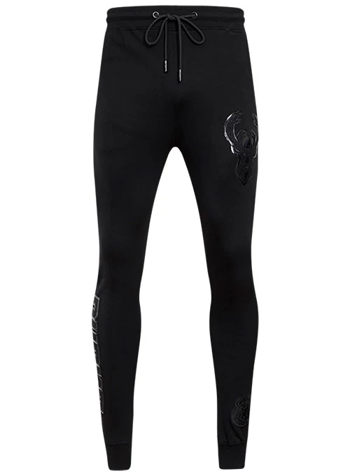 Pro Standard Triple Black Milwaukee Bucks Jogger