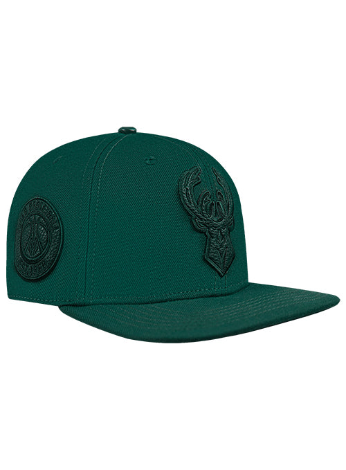 Pro Standard Triple Tonal Forest Milwaukee Bucks Snapback Hat - Image 2