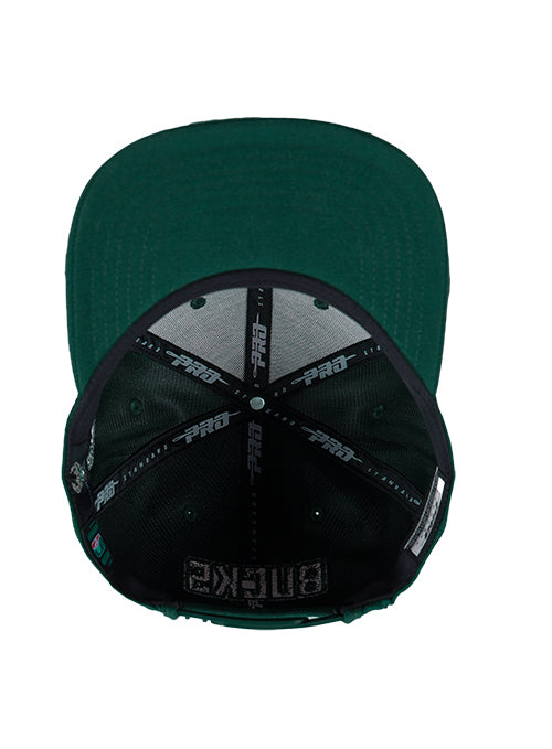 Pro Standard Triple Tonal Forest Milwaukee Bucks Snapback Hat - Image 5