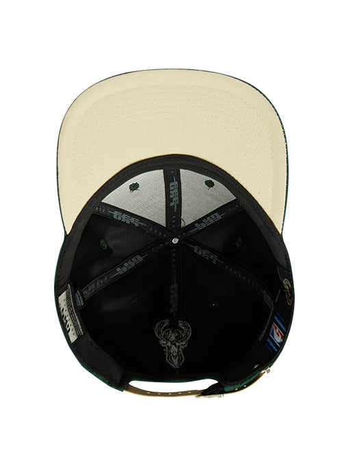 Pro Standard Typetallic Milwaukee Bucks Strapback Hat - Image 5