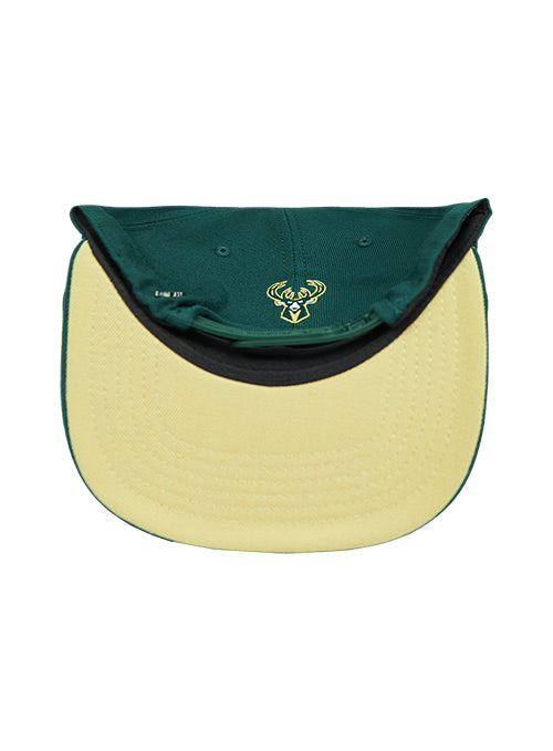 Pro Standard Wingspan Milwaukee Bucks Forest Wool Snapback Hat - Image 5