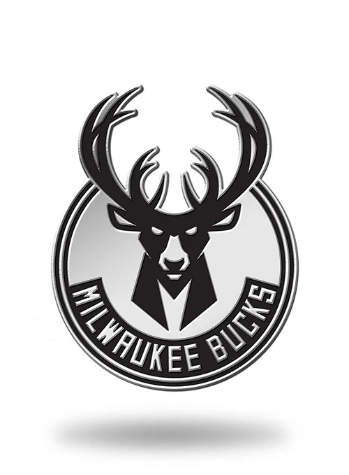 Rico Industries Global Milwaukee Bucks Auto Emblem
