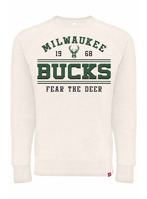 Sportiqe Dempsy Harmon Milwaukee Bucks Crewneck Sweatshirt