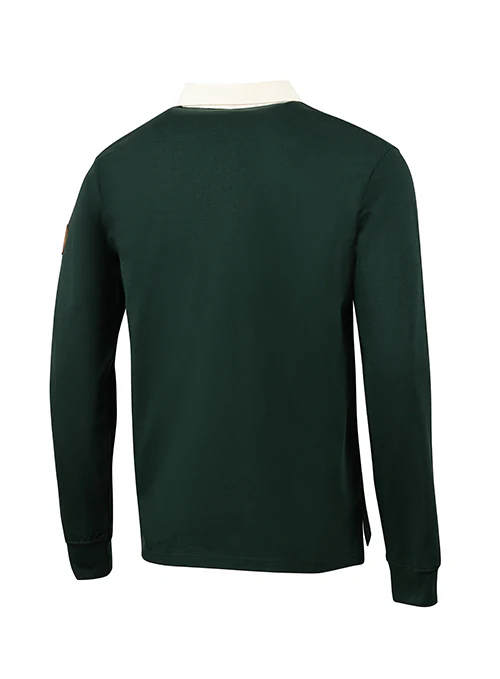 Bucks In Six Leather Ball Milwaukee Bucks Rugby Long Sleeve T-Shirt - Image 2