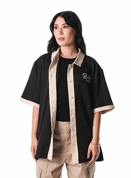 The Wild Collective Fear The Deer Button Up Milwaukee Bucks Bowling Shirt - Image 3