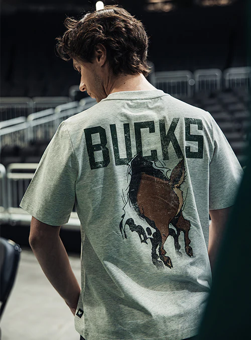 The Wild Collective Tear Through Milwaukee Bucks T-Shirt - Image 2
