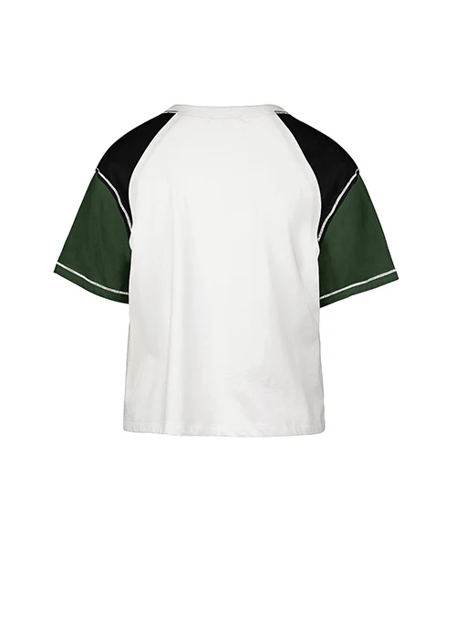 Women's '47 Brand Frankie Premier Gia Milwaukee Bucks Crop T-Shirt - Image 2