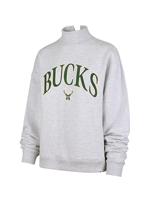 Women's '47 Brand Milwaukee Bucks Mock Neck Pullover