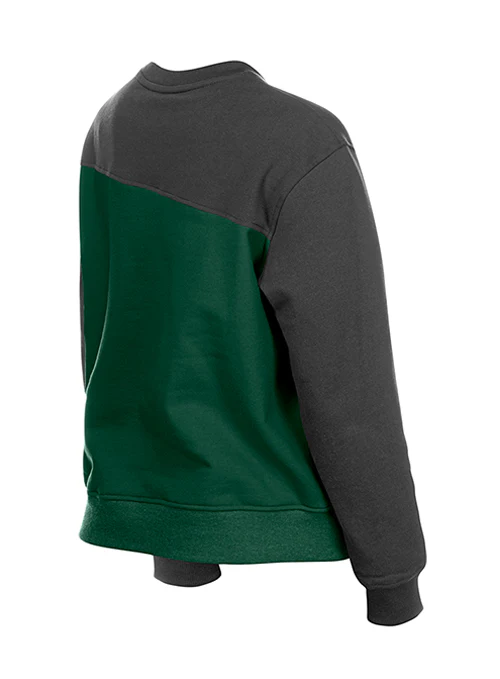 Women's New Era Game Day Slash Milwaukee Bucks Crewneck Sweatshirt - Image 2