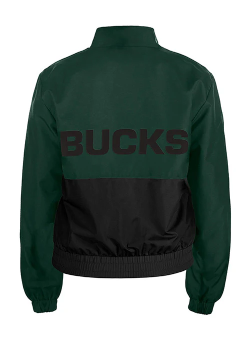 Women's New Era Throwback Milwaukee Bucks Jacket - Image 2