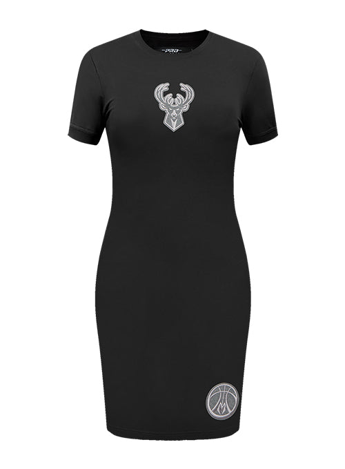 Women's Pro Standard Reverse Terry Milwaukee Bucks Bodycon T-Shirt Dress
