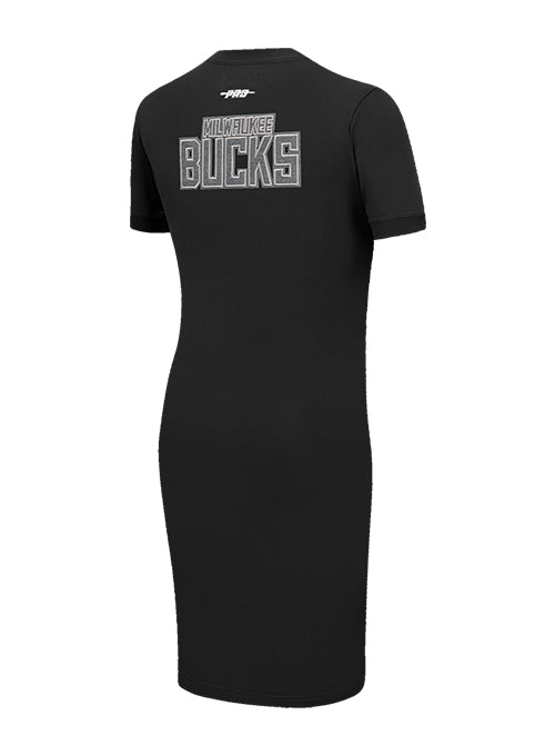 Women's Pro Standard Reverse Terry Milwaukee Bucks Bodycon T-Shirt Dress - Image 4