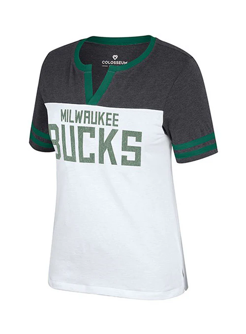 Women's Split Neck Frost Yourself Milwaukee Bucks T-Shirt