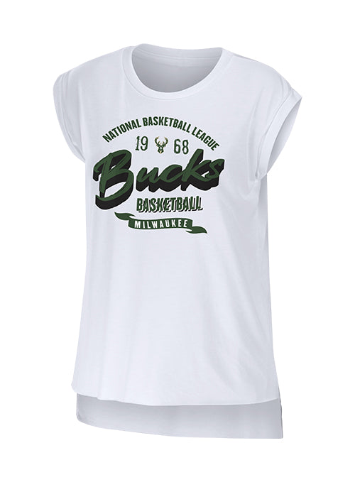 Women's Wear By Erin Andrews Muscle Milwaukee Bucks Tank Top