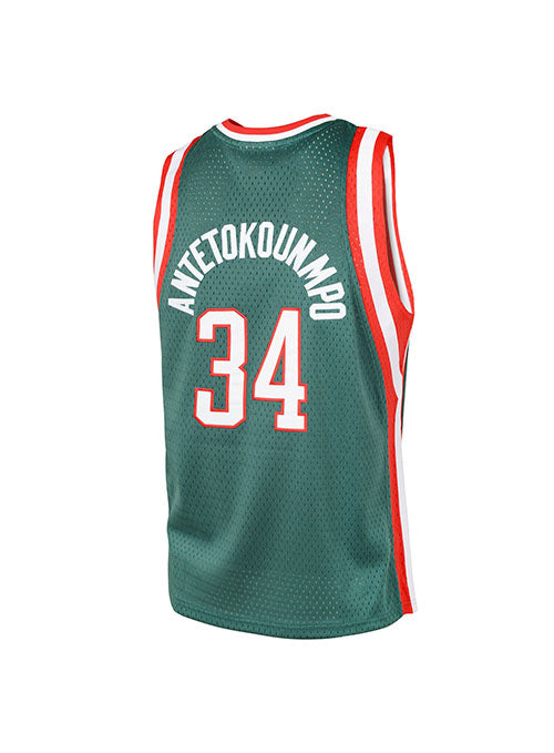 Youth Mitchell & Ness HWC '13 Giannis Antetokounmpo Milwaukee Bucks Swingman jersey