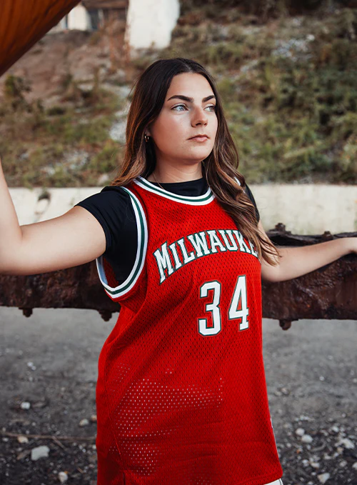 Youth Mitchell & Ness HWC '14 Giannis Antetokounmpo Milwaukee Bucks Swingman Jersey - Image 2