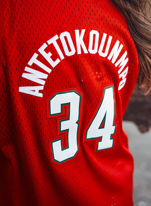 Youth Mitchell & Ness HWC '14 Giannis Antetokounmpo Milwaukee Bucks Swingman Jersey - Image 5